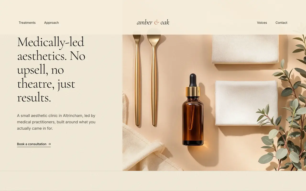 Amber & Oak Clinic demo thumbnail
